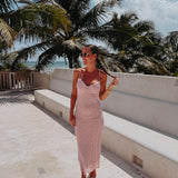 SONORA LIGHT PINK LACE DRESS