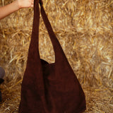 BUFFALO BROWN SUEDE BAG