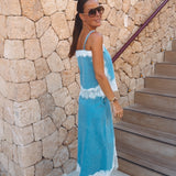 CIUTADELLA BLUE DENIM TOP