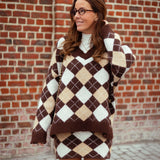 NOTTINGHAM BROWN ARGYLE TWO-PIECE SET