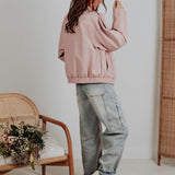 HAILEY LIGHT PINK LEATHER JACKET