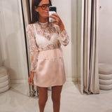 EMMA LIGHT PINK LACE BLOUSE