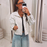 PRE-ORDER DEMI ECRU POLKADOTS JACKET