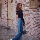 RUBY DARK BLUE LONGSLEEVE SHIRT