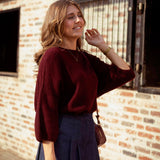 CORALIE BORDEAUX PULL