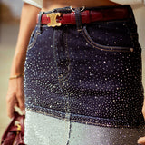DIAMOND RANGE DARK BLUE SKIRT
