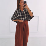 MARTHA TERRACOTTA CARGO BALLOON PANTS