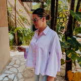 CIELO PINK STRIPED BLOUSE