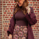 CITY STROLL BROWN SKORT