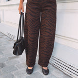 BROWN/BLACK TIGER BALLOON JEANS 9265