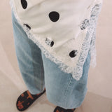 PHAEDRA ECRU POLKADOTS TOP