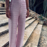 ROSA PINK CROCHET PANTS