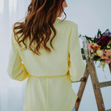 HELLO SPRING YELLOW BLAZER