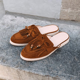MARLA CAMEL FRINGE LOAFERS