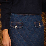WINSLET DARK BLUE DENIM SKIRT