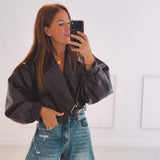 HAISLEY BROWN LEATHER JACKET