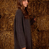 ABRIANA DARK GREY KNITTED DRESS