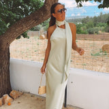ALEGRANZA MINT GREEN SATIN DRESS
