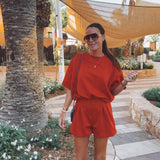 MALLORCA RED TWO-PIECE SET