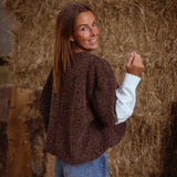 PENNIE BROWN SWEATER BLOUSE