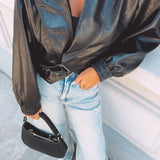 HAISLEY BLACK LEATHER JACKET