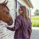 STORMY BURGUNDY LEATHER JACKET