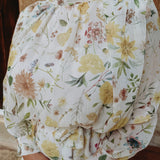 MAMACITA BEIGE FLOWER DRESS