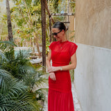 MARIACHI LONG RED DRESS