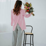 LIGHT BLUE RHINESTONE BALLOON JEANS A3349