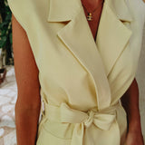 DORADITA YELLOW BLAZER DRESS