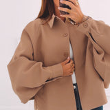 LEONIE BEIGE MIDSEASON JACKET