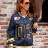 MANYSTON DARK BLUE SWEATER