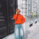XANTHE RED MUSTHAVE SWEATER
