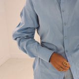SISKA BLUE BLOUSE