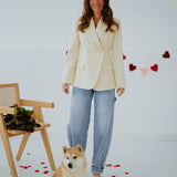 DATENIGHT LIGHT YELLOW BLAZER