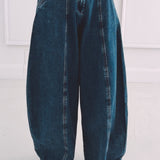 DARK BLUE BALLOON JEANS 9078-26