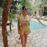 SAFARI BEIGE PLAYSUIT