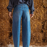 STUDS BALLOON WIDE LEG JEANS KM3553