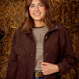 LYSBETH BROWN SUEDE JACKET