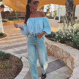 SANLUCAR LIGHT GREY BLOUSE