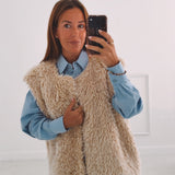 MAREN BEIGE SHEEP JACKET