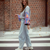 LIGHT BLUE BALLOON JEANS A3867