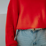 AZALEA CORAL RED SWEATER