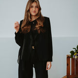 SASKINE BLACK BLAZER BLOUSE