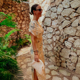 ZOCALO YELLOW TIE DYE DRESS