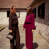 JOANN BROWN TWO-PIECE SET