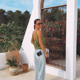 MARTINA OLIVE GREEN TOP