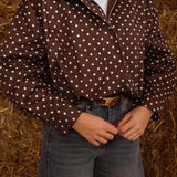 SUSIE BROWN POLKADOTS ZIP JACKET