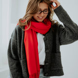 COSY SEASON RED SCARF