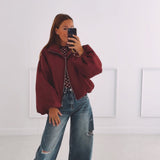 ANOUCK BORDEAUX ZIP JACKET